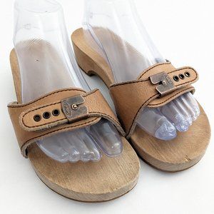 🐾 Dr. Scholl's Vintage Wooden Sandals - Size 7.5 🐾